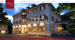 Desktop Screenshot of goldener-fisch.at